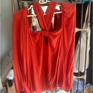 Eloquii Off Shoulder Tie Top